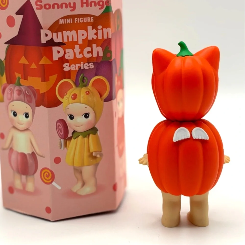 Authentic SONNY ANGEL Cat, Pumpkin Patch Series Mini Figurine Opened Box - New